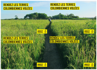 Pour obtenir ces cartes postales envoyez un email à coordcolombie@amnestyinternational.be