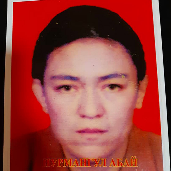 Nurmangul Ebey une ouïghoure en prison en Chine