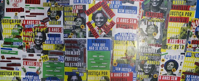 Affiches au Brésil