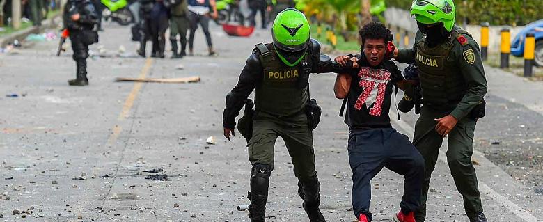 Colombie Manifestants Forces de sécurité Répression