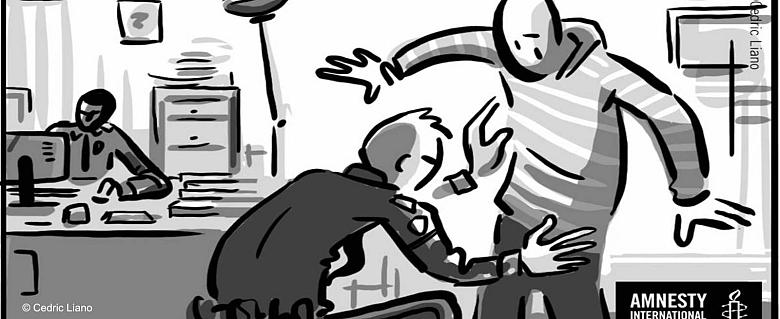 Illustration Fouille de police