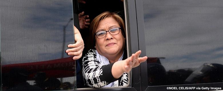 Philippines, la détention arbitraire de l'ancienne sénatrice Leila de Lima se poursuit