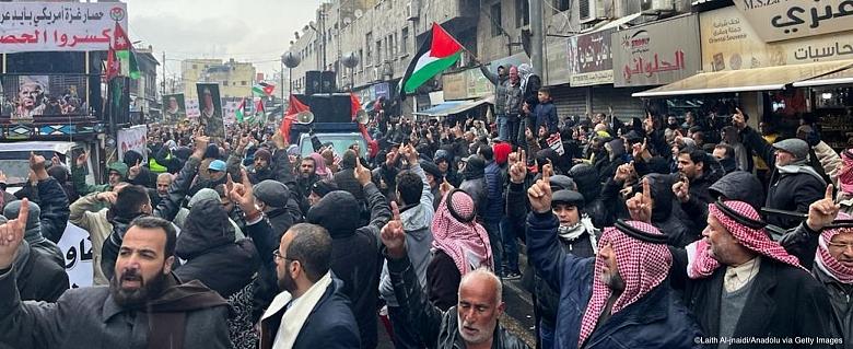 Manifestation pro-palestinienne en Jordanie