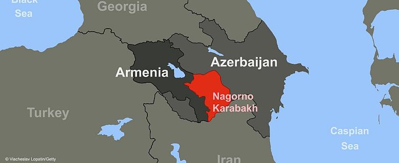 Carte Arménie Azerbaïdjan