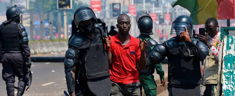 manifestant arrêté en Guinée