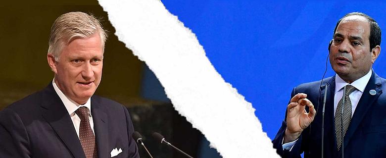 Roi Philippe de Belgique et le président égyptien