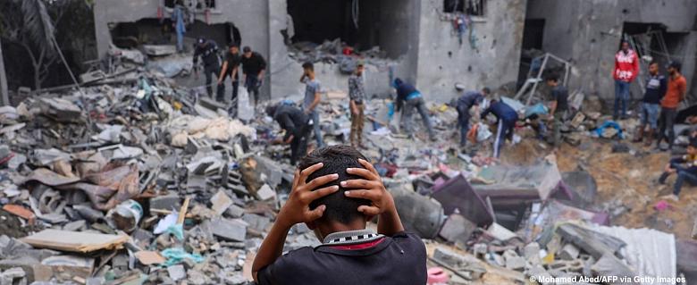 Image d'enfant dans la bande de Gaze occupée 
