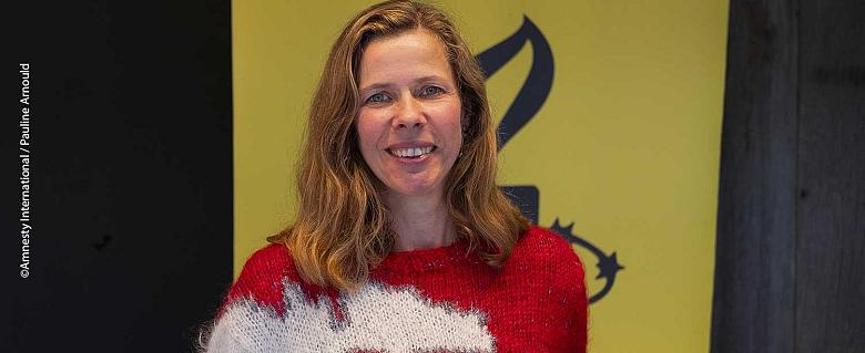 La directrice de la section belge francophone d'Amnesty International, Carine Thibaut