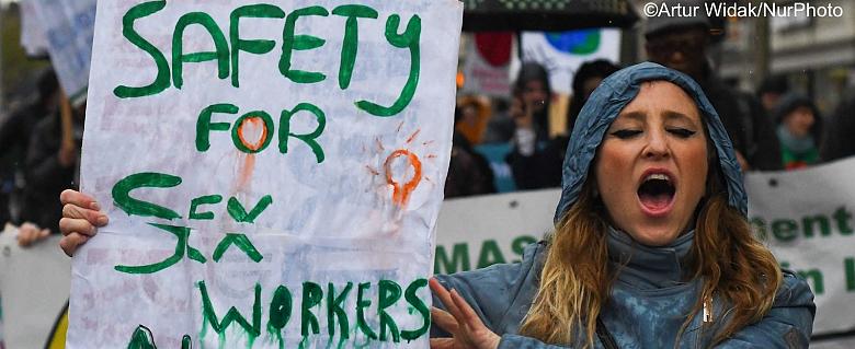 Manifestation Dublin Sécurité pour les travailleurs du sexe
