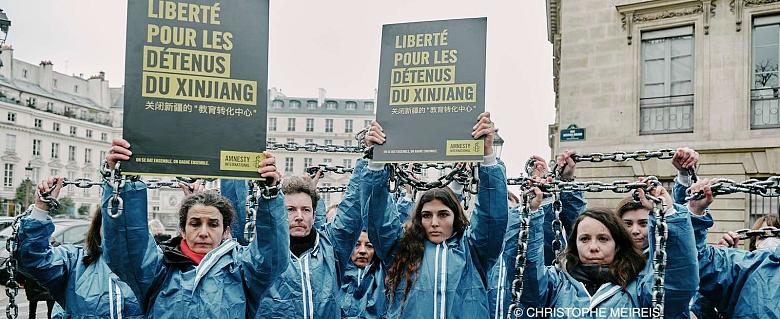 manifestation en faveur des Ouighours