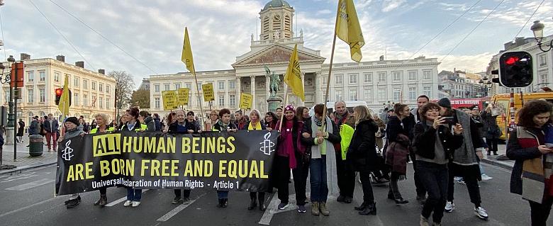Manifestation 8 mars 2020 pour les droits des femmes.